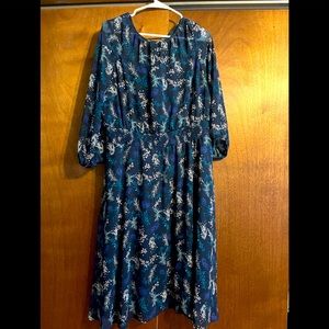 Lane Bryant floral dress size 16